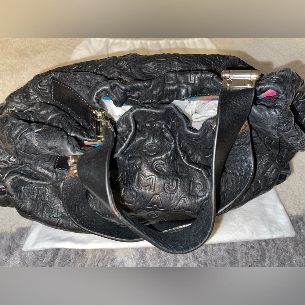 MARC JACOBS Pebbled Leather Hobo Bag - Black - Picture 6 of 11